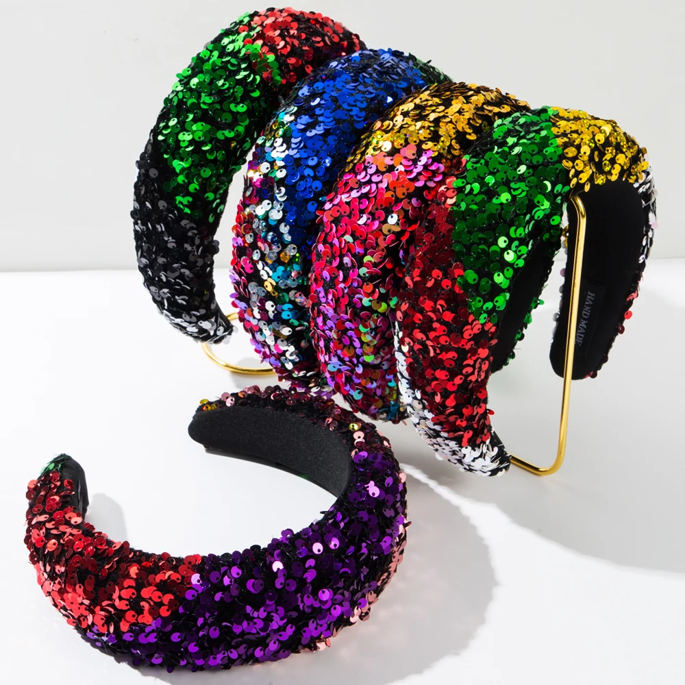 Multi Color Sequin Headband main image 1