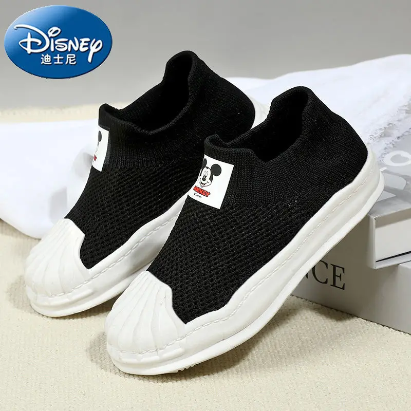 Mickey Mouse Real Boys Dissolved Shoes Shell Head Board Shoes Summer Breathable Flying Mesh Socks Shoes Sneakers Tide Shoes