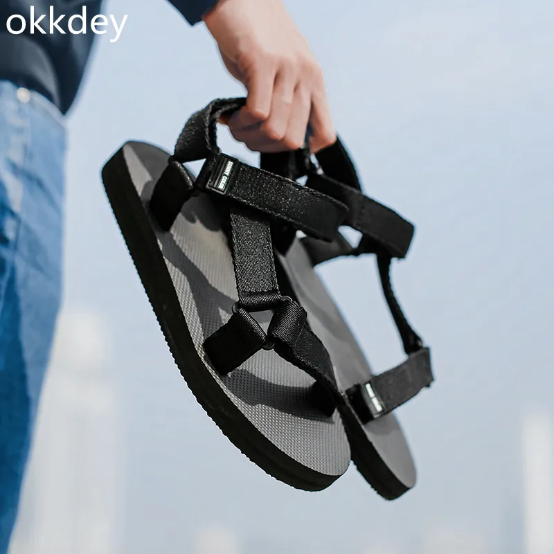 Casual Sandals for Men Flat Breathable Trendy All-match Comfortable Outdoor Shoes Lightweight Sandals Spring Summer Main