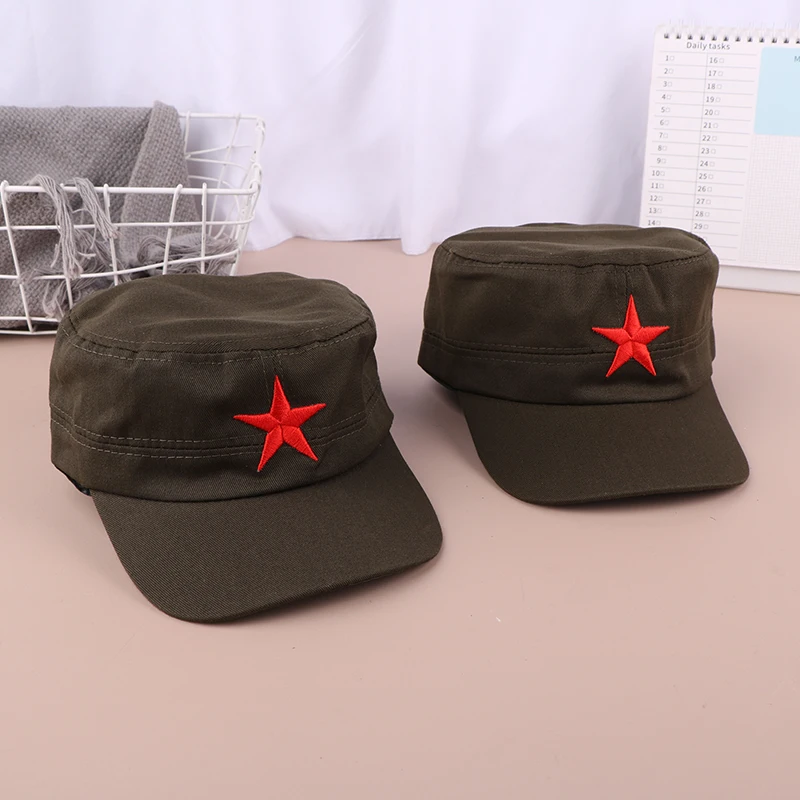 Military Flat Top Cadet Cappello Baseball Uomo In Cotone, Regolabile, Taglia Unica 57-61 Cm, Protezione Solare - 2