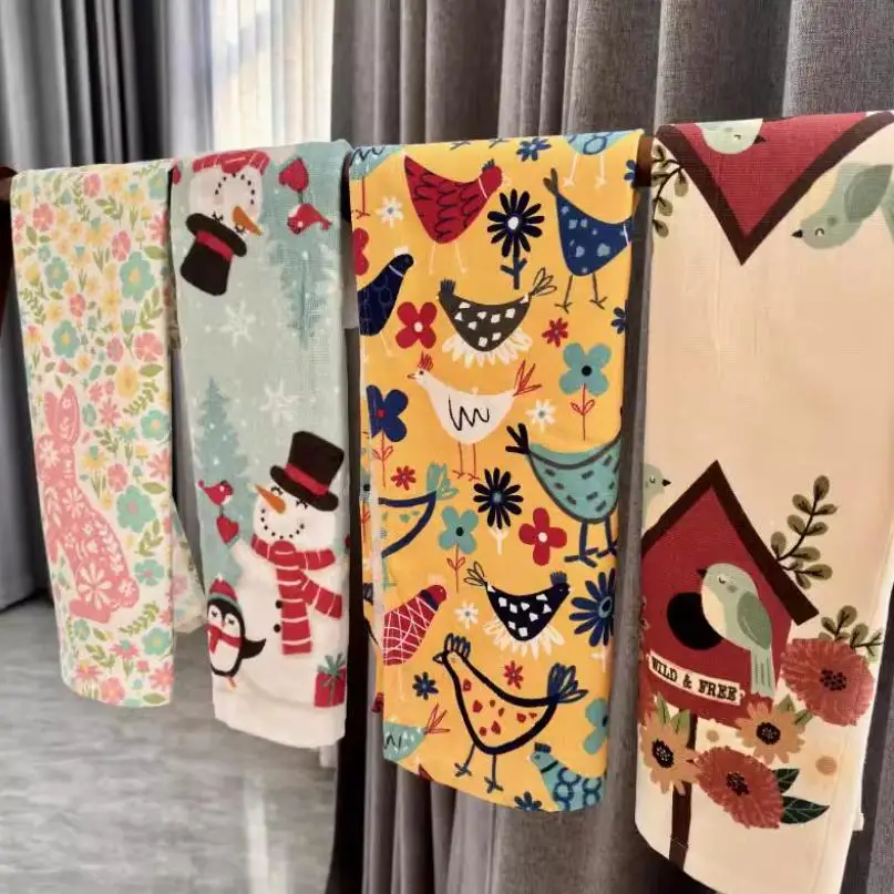 Serviette De Bain De Noël En Forme De Bonhomme En Pain D