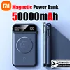 Xiaomi 50000mAh Power Bank Wireless Charging Magsafe Power Bank Magnetic Charging Built-in Cable For Iphone Huawei Samsung 1