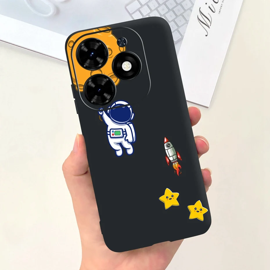 Sunflower Pattern Soft Silicone TPU Jelly Phone Case - Fashionable Protective Bumper Cover