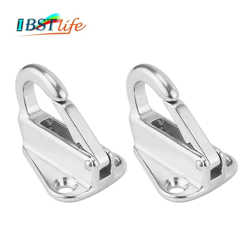 

2PCS 43mm Stainless Steel 316 Fender Spring Hook Snap Fending Hook Attach Rope Boat Sail Tug Ship marine