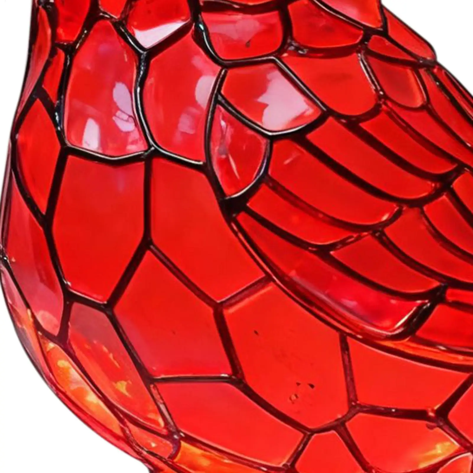 Bird Light Lamp Resin Red Bird Desk Decorations Tabletop Lamp For Living Room Bathroom Nursery Reading Corner Dorm Hotel