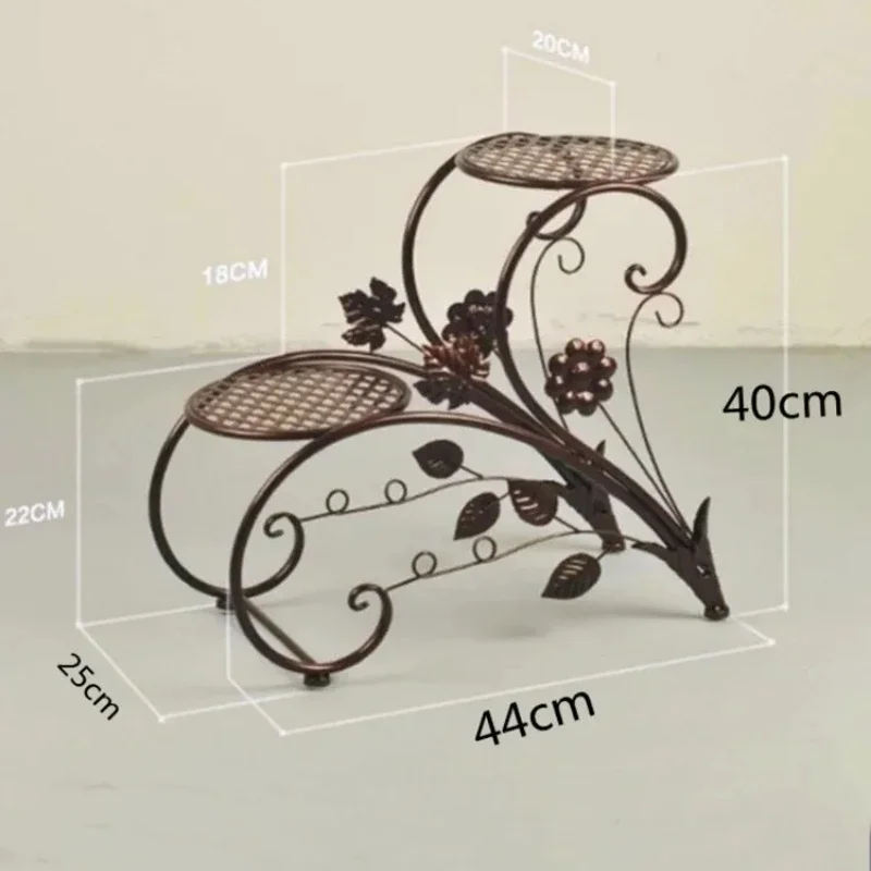 Rustproof Metal Plant Stand Potted Flower Display Rack Garden Balcony Plant Holder Durable Flower Rack
