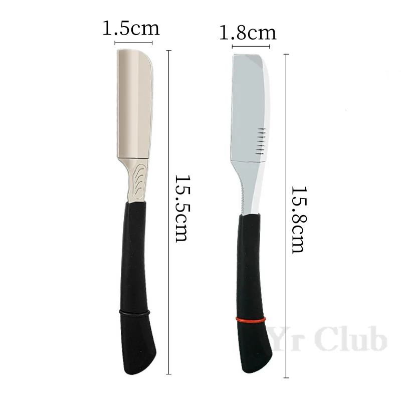 Straight Handle Shaver Japanese Manual Shaving Razor Hair Salon Safety Feather Blade Holder Men's Hair And Beard Trimmer Y0630 6