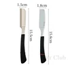 Straight Handle Shaver Japanese Manual Shaving Razor Hair Salon Safety Feather Blade Holder Men's Hair And Beard Trimmer Y0630 6