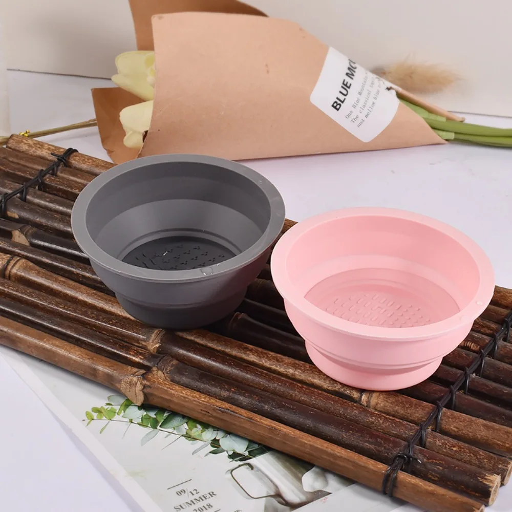 Foldable Silicone Painting Mat Cup Water Pigment Bowl Non-Stick Paint Holder Art Craft Ink Blending Watercoloring Stamping Cup for Paint Tray, Silicone Painting Pad