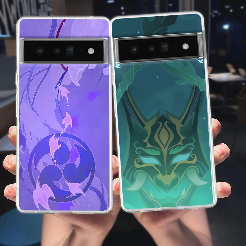 Genshin Impact Logo Soft Silicone Shockproof Clear Phone Case