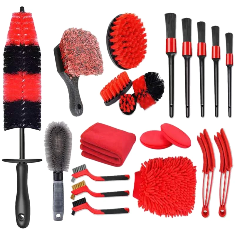 21pcs-car-cleaning-tools-kit-car-detailing-drill-brush-car-wheel-tire-brush-set-car-wash-kit-for-automobile