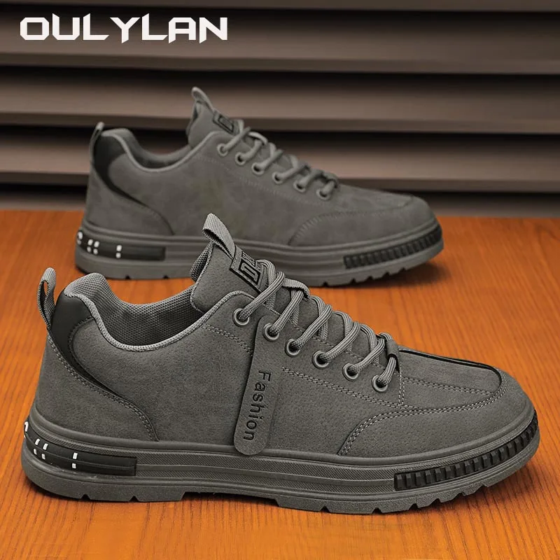 

Oulylan NEW Fashion Wear-resistant Anti Slip Shoes Men's Work Shoes Trendy Versatile Casual Footwear for Men Classics Style Shoe