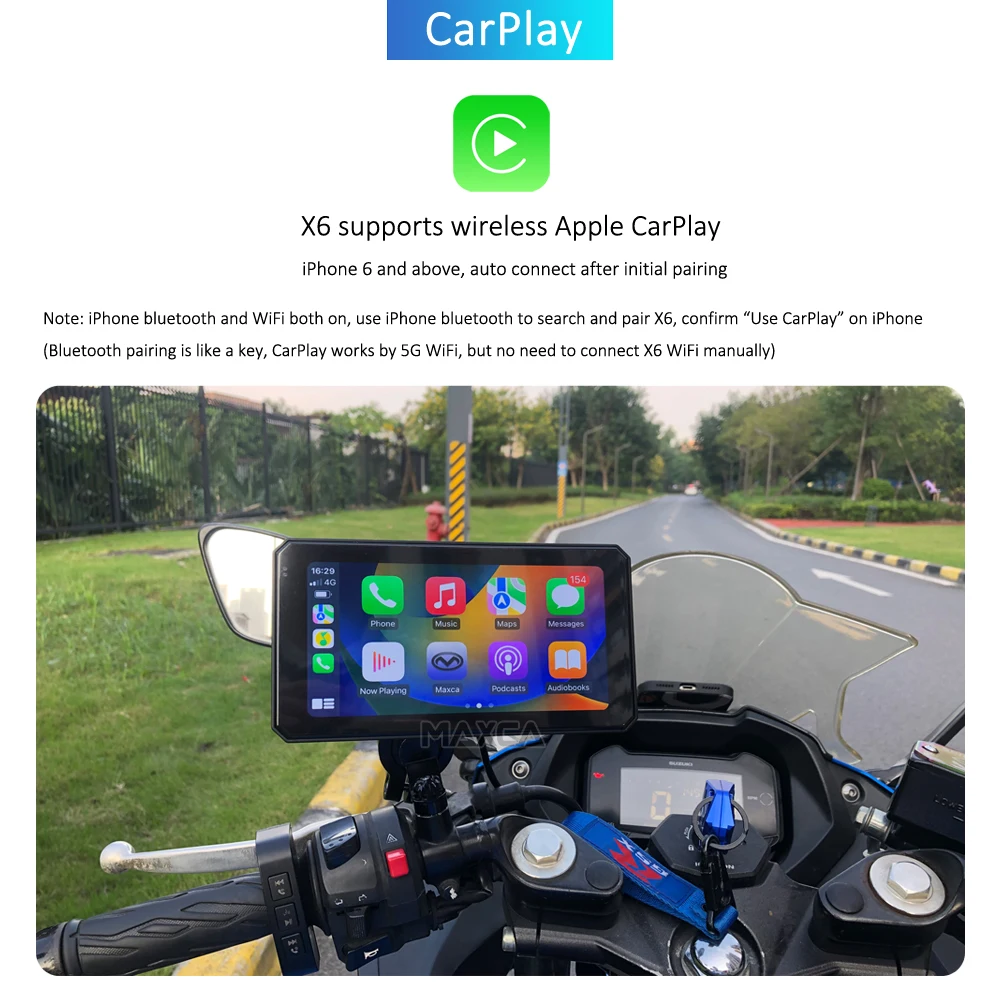 MAXCAバイク用ナビ CarPlay AndroidAuto MAXCAバイク用ナビ CarPlay AndroidAuto