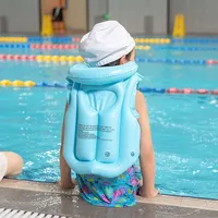 Children Summer Inflatable Swim Ring life Jacket Thickened Buoyancy Swimsuit Children Inflatable Vest Baby Swim Float Ring 2