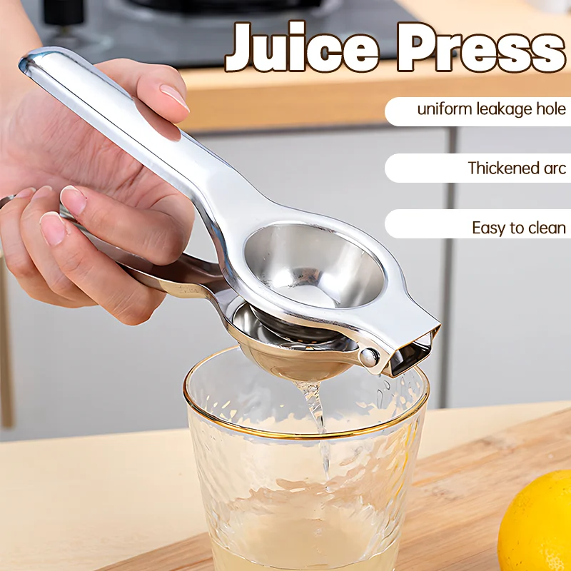 Exprimidor manual de acero inoxidable para limones y cítricos_voghion.com