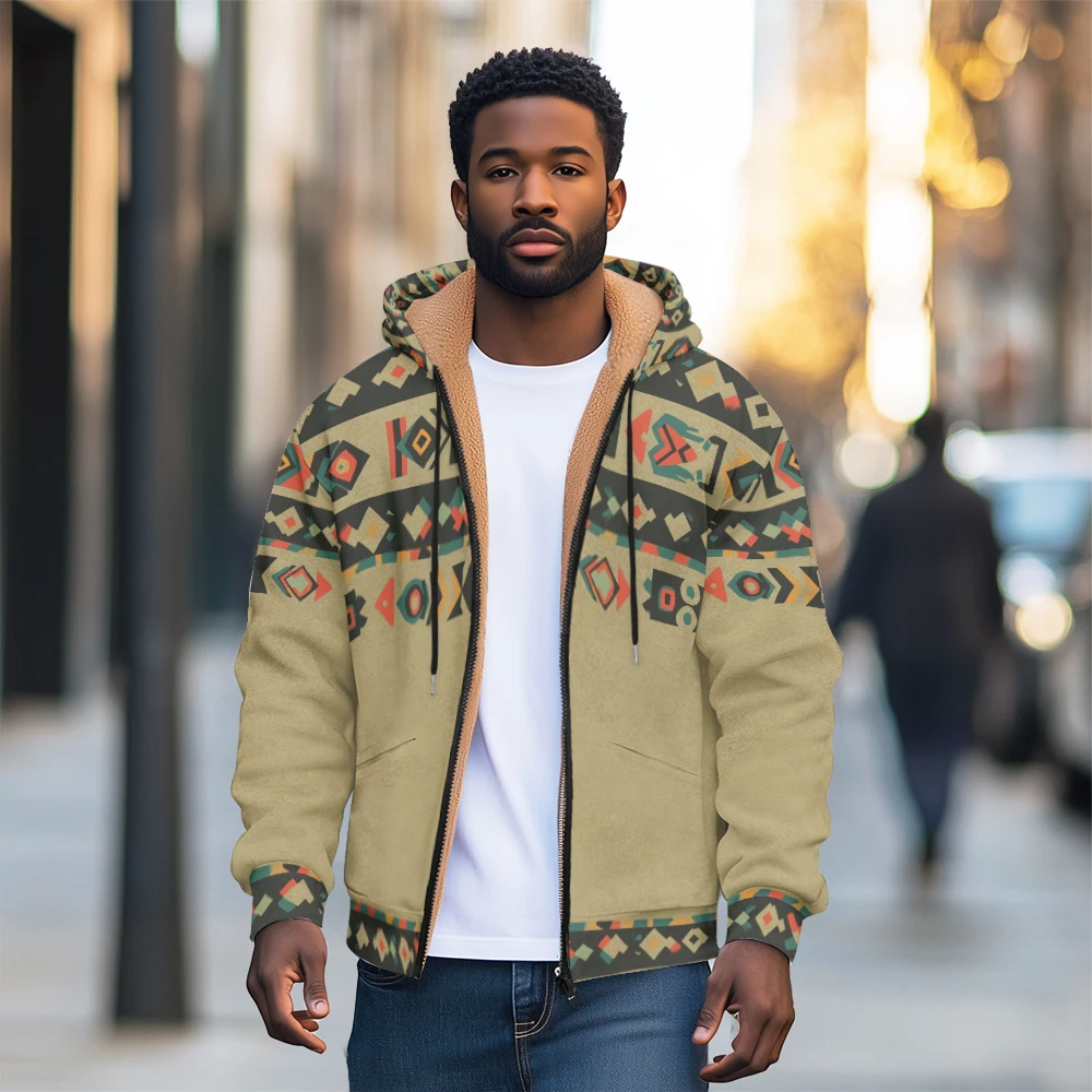 Mens Quilted Jacket Urbann Vibe Warm Plush Lined Insulated Winter Coat For All Cold Weather main image 1