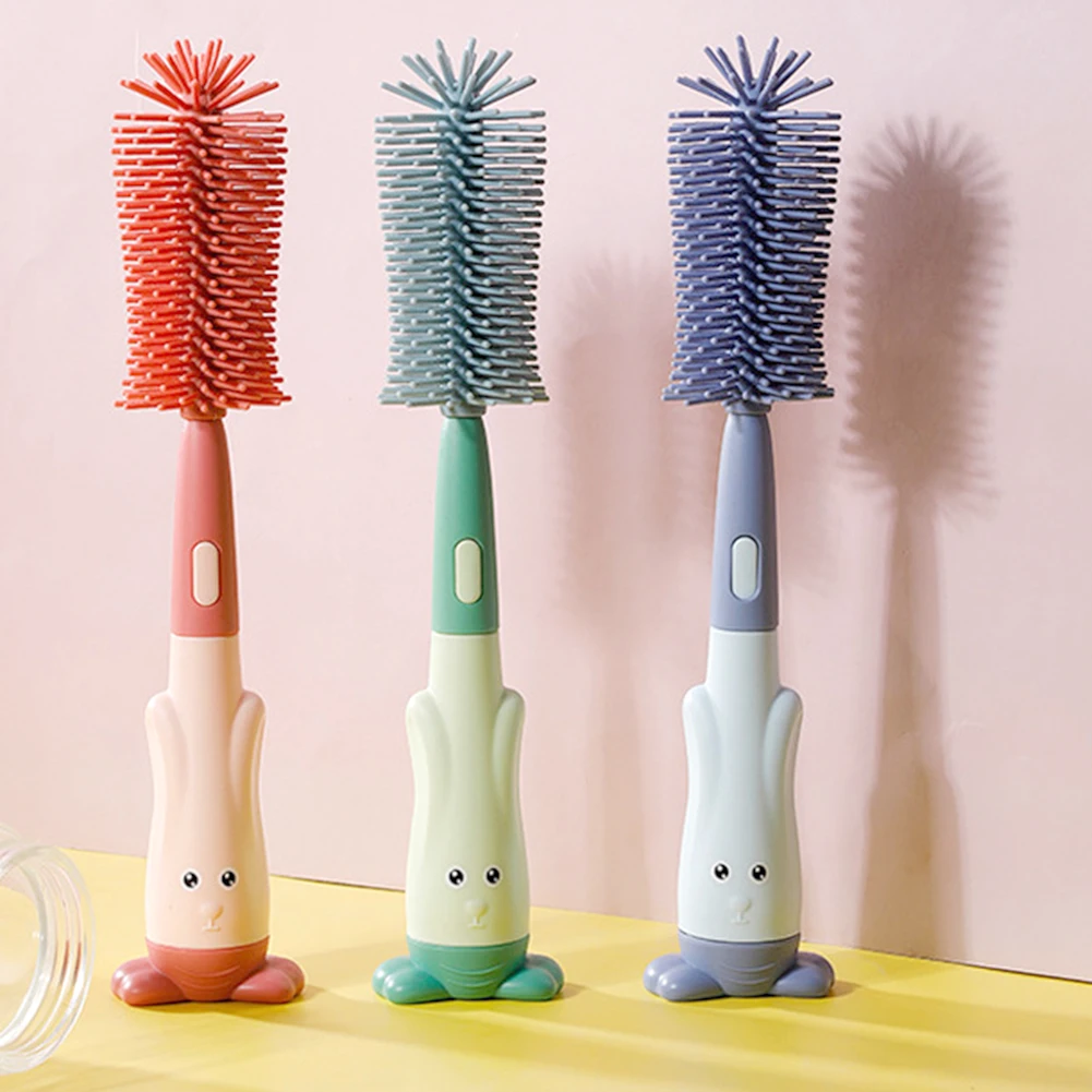 Eco-Friendly Baby Bottle Brush Set with 3 Cellulose Sponge Heads – GREENET  CLEANING