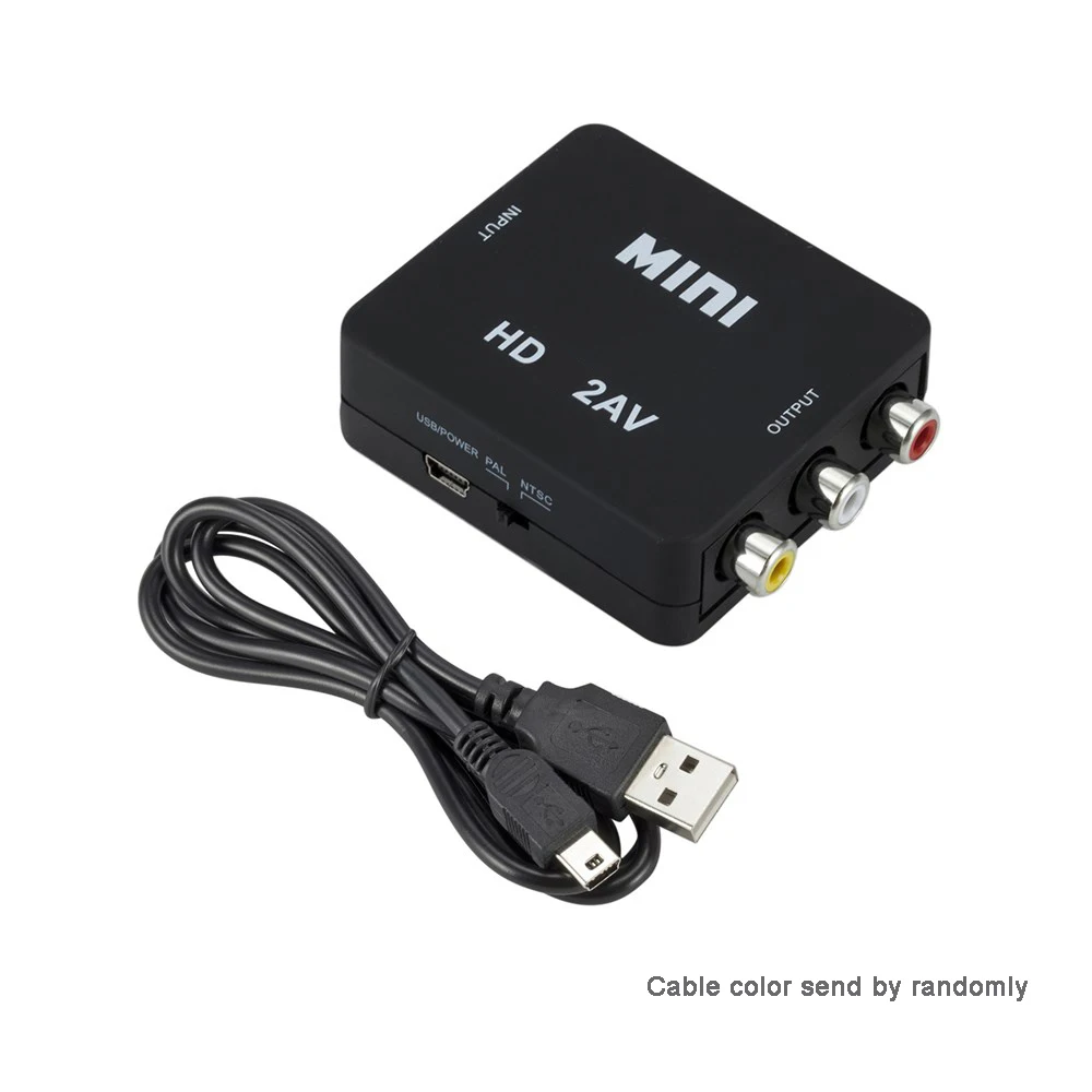 High-Definition HDMI to AV Video Converter with Audio Support