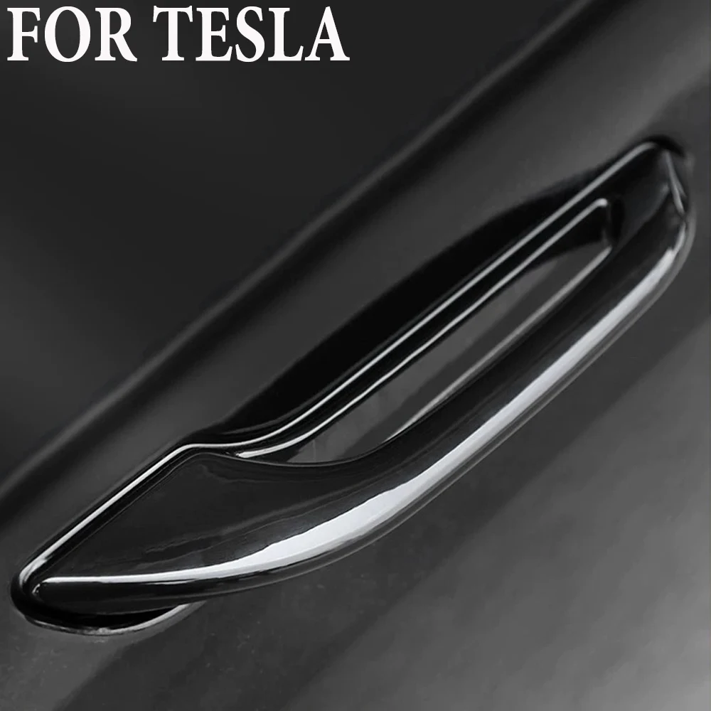 

4X Door Handle Protector Cover Car Antifreeze Door Handle Sticker Refit Accessories Trim Decoration For Tesla Model 3 Model Y