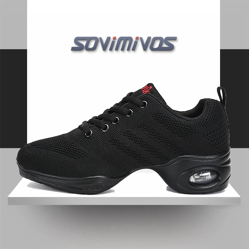 

Mesh dance Shoes Woman jazz Modern Soft Outsole Dance Sneakers Breathable Lightweight Dancing Fitness Shoes