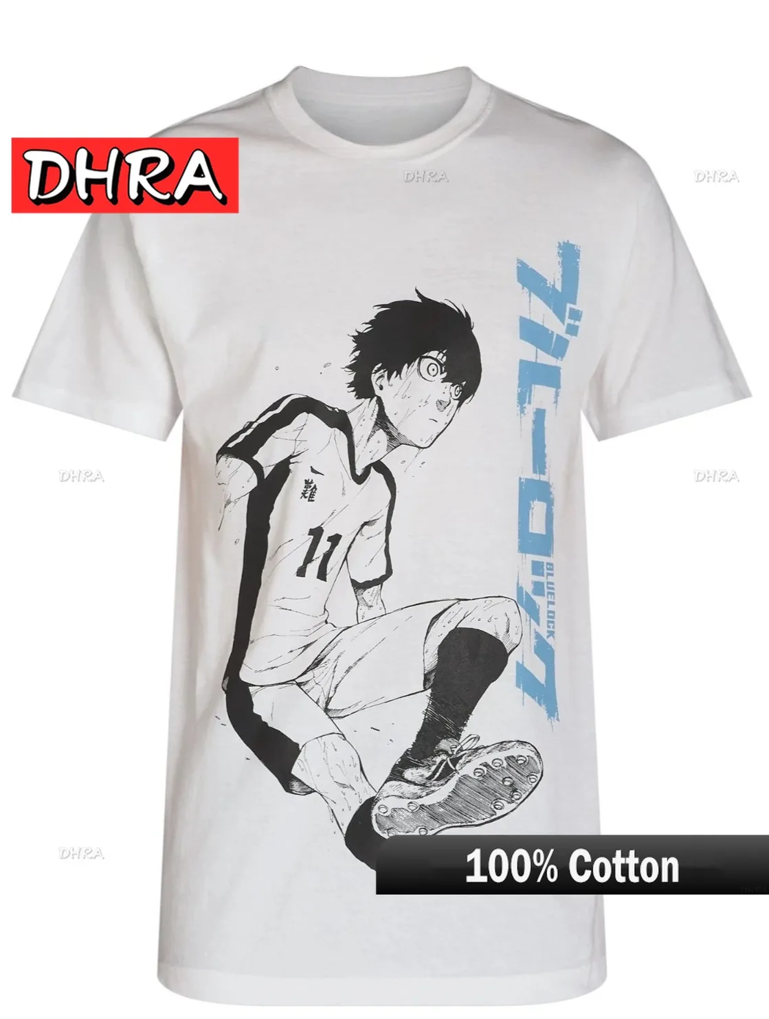 Unisex Blue Lock Anime Graphic Cotton Tee - Short Sleeve Summer Top