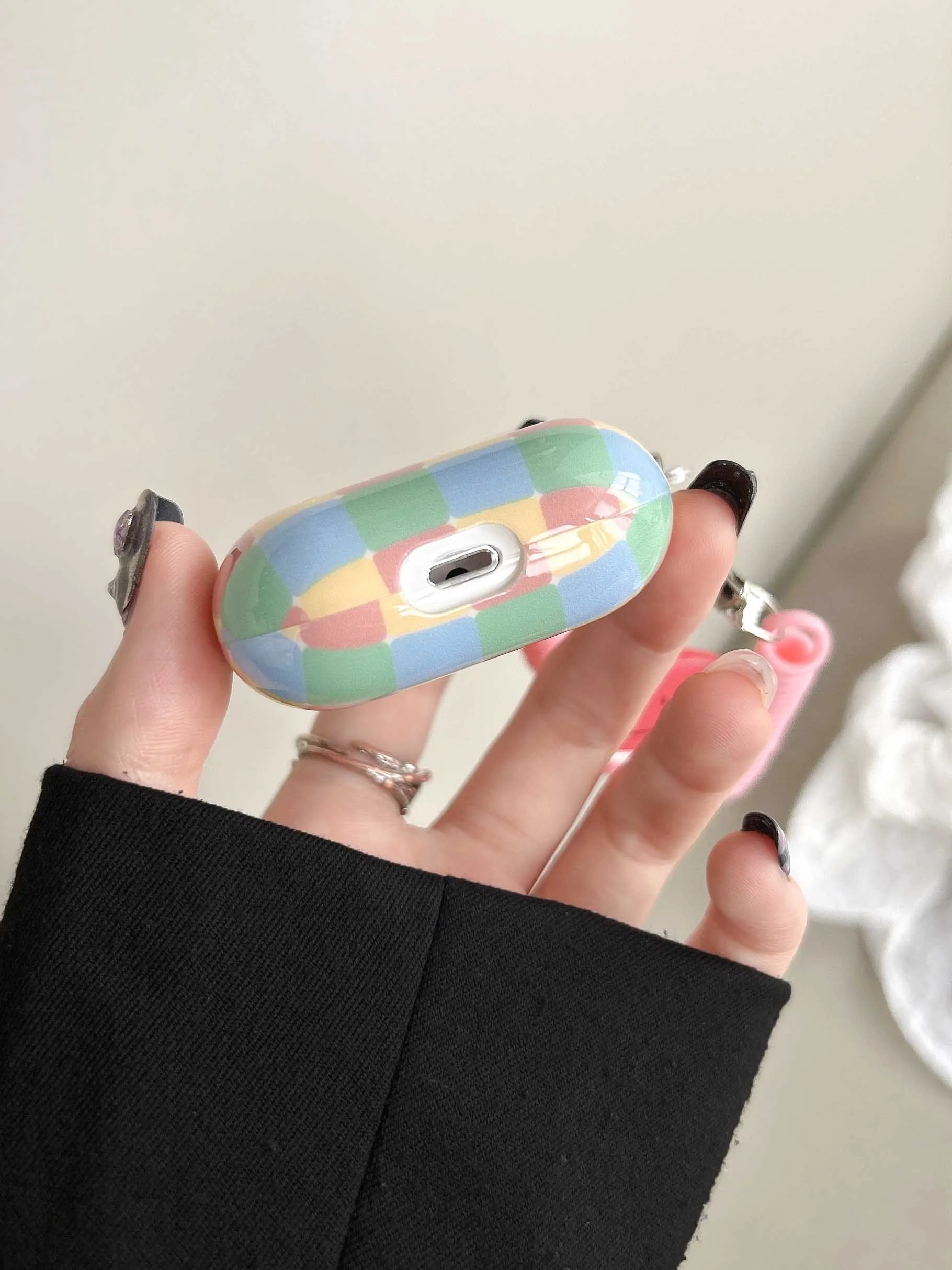 Colorful Grid Earphone Case for AirPods