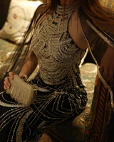 قال شارون-فساتين سهرة فاخرة مع غطاء بأكمام للنساء ، دبي ، أسود ، ضارب إلى الحمرة ، أزرق ، وردي ، أنيق ، عربي ، ثوب حفل زفاف ، SS209 1