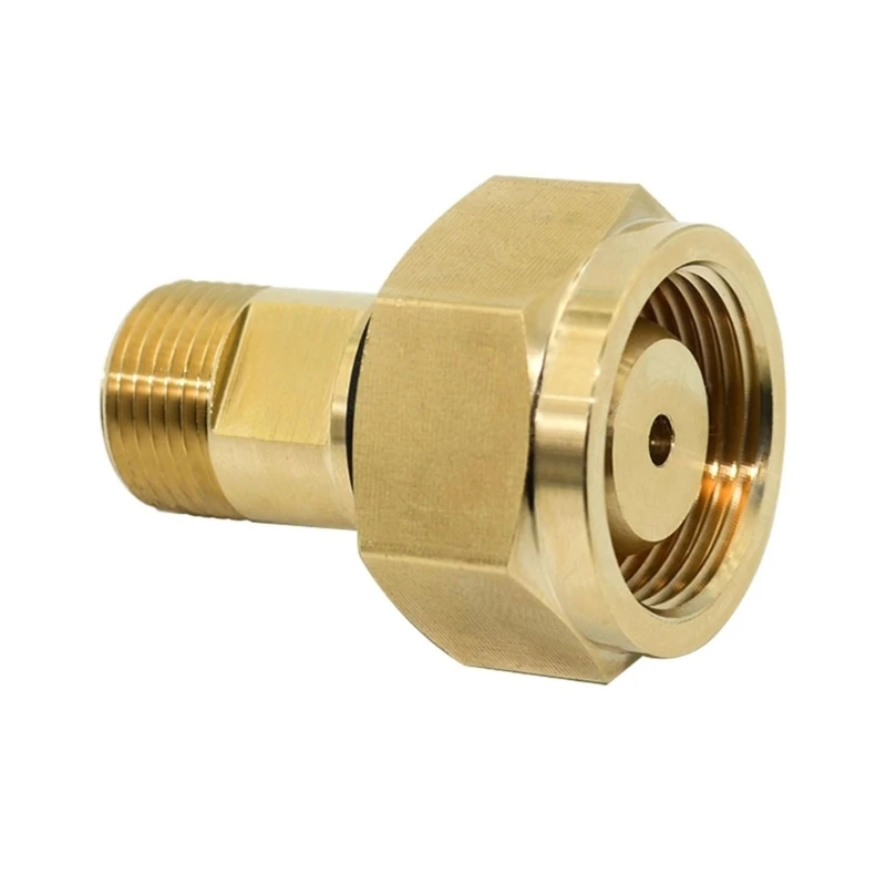 Practical Sturdy Brass Acetylene Adapter CGA 520 to CGA 200 Accessory Supplies for Regulator and Cylinders Fittings
