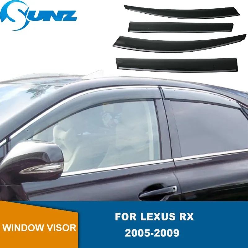 

Window Visor For Lexus RX RX350 RX330 RX400H 2005 2006 2007 2008 2009 Sun Rain Wind Deflector Awning Shield Guard Car Stylings