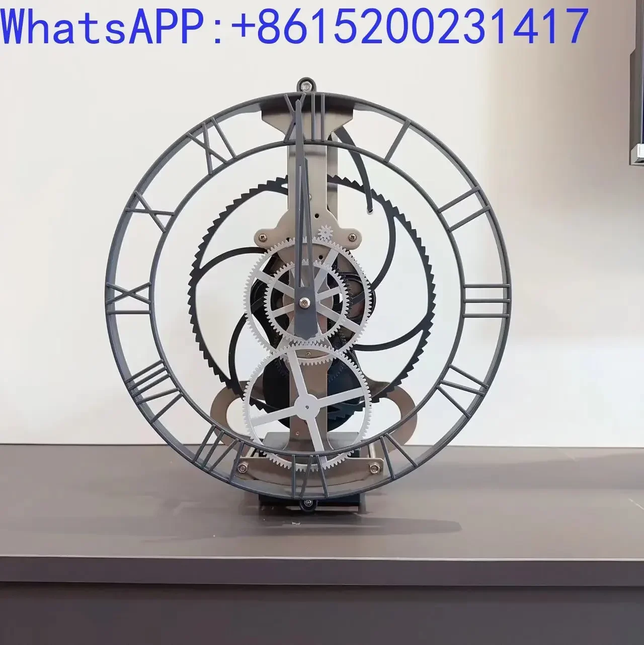 Creative gear mechanical retro wall clock European living room bar dining room decorative clock Personalized pendulum clock 3