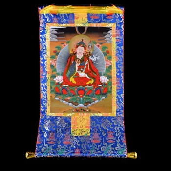 불교 supplies-85CM Thang-ga Thangka-효과적인 보호 티베트 불교 구루 린포체, Padmasambhava 부처 도매