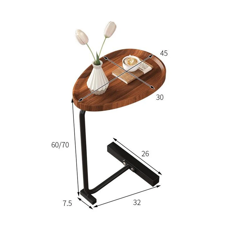 Coffee Table Bedroom Bedside Table Small Round Living Room Balcony Tea New