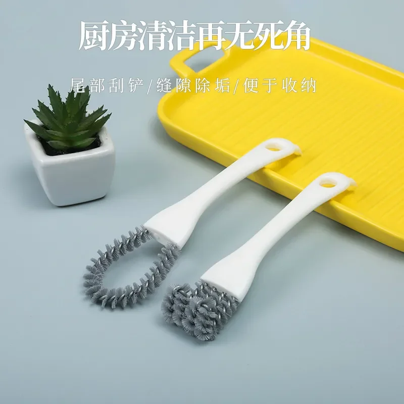 

2 in 1 Grill Cleaning Brush BBQ Tool V-shaped Hooked Brush Scraper Cleaner Portable Bbq Accessories Cooking Cleaning Tools