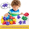 Kid Matching Letters Dinosaur Toy Toddlers Double-Sided Letters Montessori Preschool Educational Fine Motor Jigsaw Puzzle Toy 3