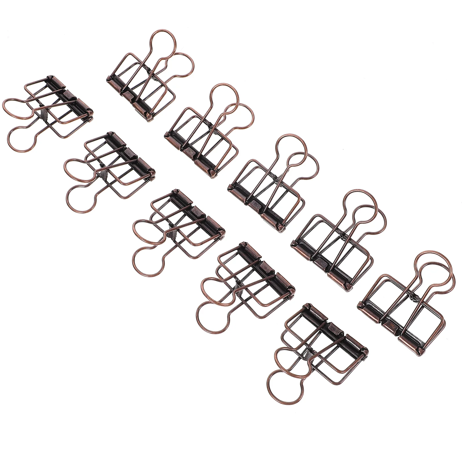 

10 Pcs Metal Document Book Binder Clip Office Supplies Clips Paper Clamps For Vintage Alloy Small