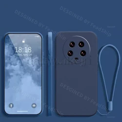 Magnetic Magsafe Silicone Phone Case with Screen Protector and Wireless Charging Capability for Xiaomi 17 Ultra (Dark Blue)