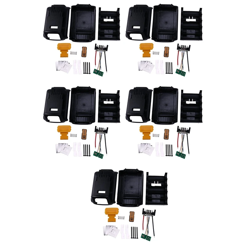 

5X For Dewalt 10 Core 18V/20V Li-Ion Battery Replacement Plastic Case Kit Dcb180 Li-Ion Battery Shell (No Battery Cell)