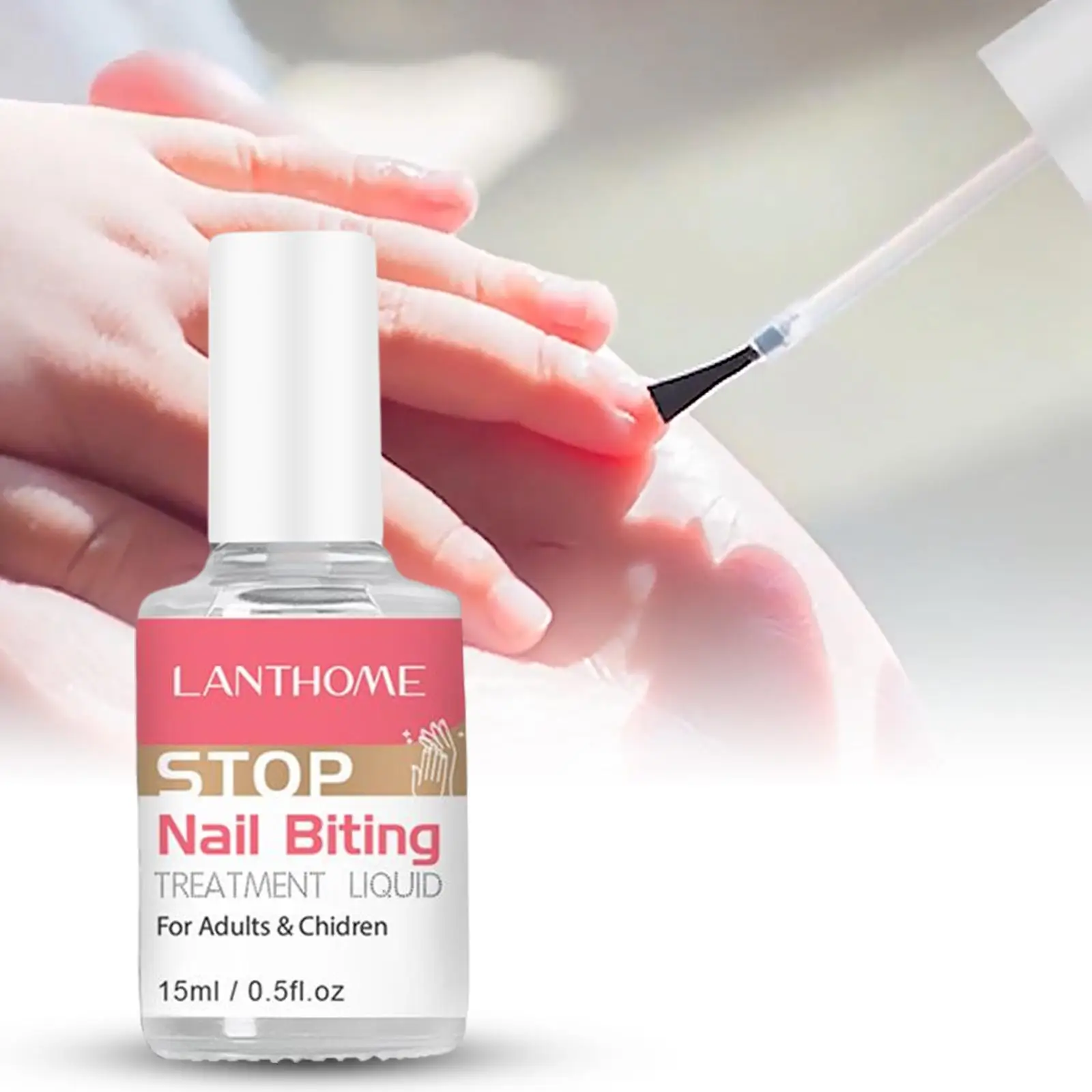 

Bitter Taste Nail Biting Thumb Sucking Deterrent, 0.5 Repair Dry Cracks Effective solution Nail Polish, for Kids Adults