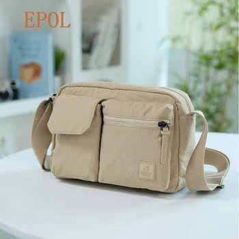 Borsa a Tracolla da Donna Epol Ultra Leggera Vintage Multi-Tasca 2026 Casual Semplice Moda Piccola Borsa Quadrata 3071-03