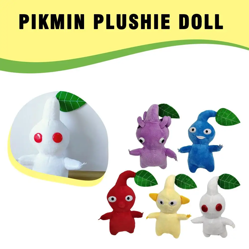 Фото Плюшевая кукла Pikmin, игрушки, листья, булочка, подгузник, мягкая плюшевая игрушка, красный, желтый, синий, Мультяшные Забавные куклы для детей, подарки, игрушки №4