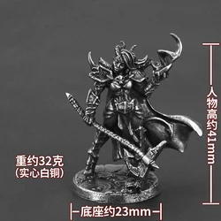Handcrafted Metal Demon Warrior Figurine - Unique Tabletop Ornament and Gift (Eternal Demon)