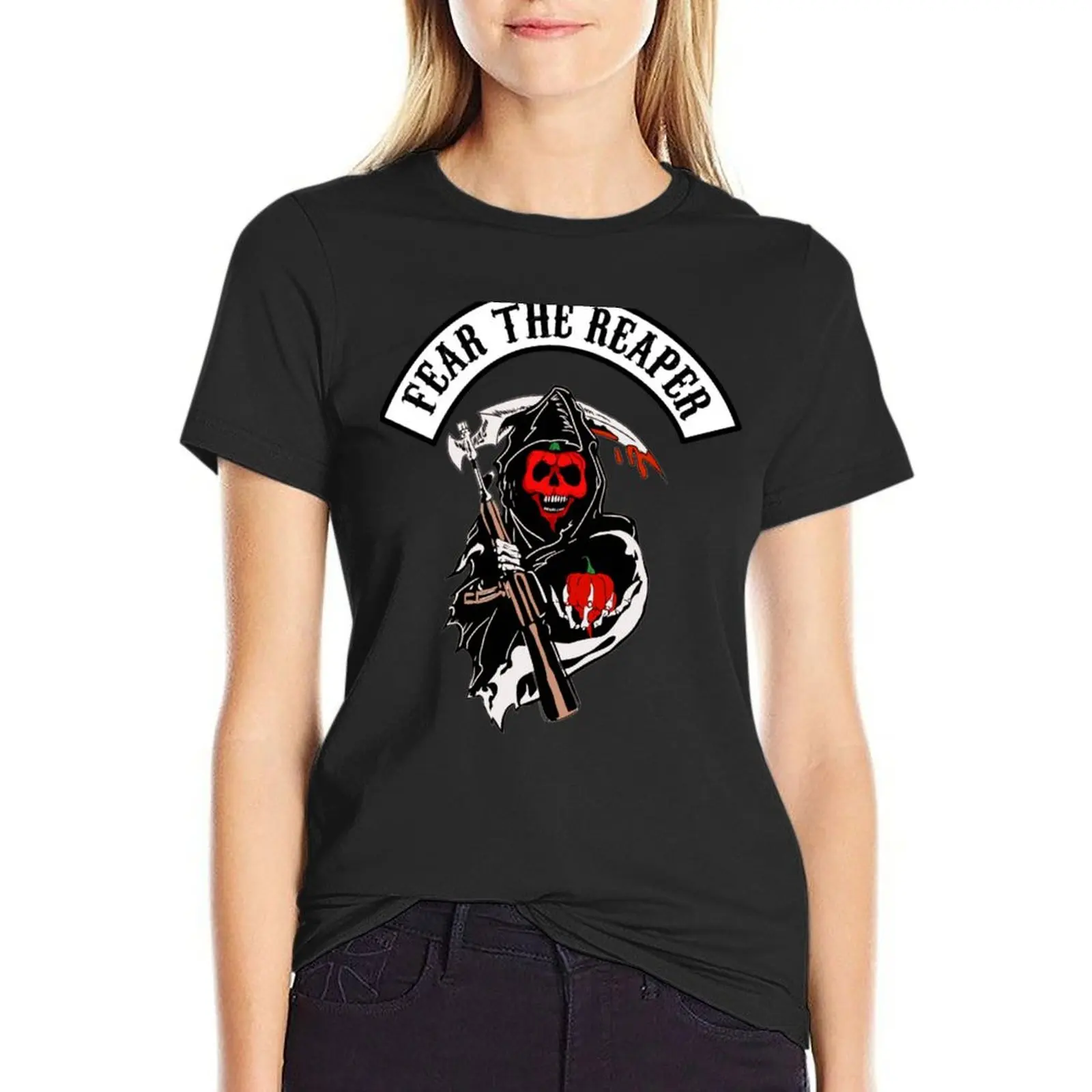 

Fear The Carolina Reaper T-Shirt anime summer tops Aesthetic clothing tees spring clothes Women 2024