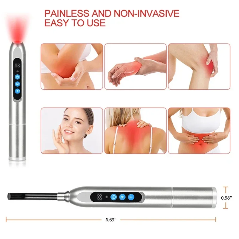 Red Light Therapy Wand Cold Sore Device Red Light Therapy 660nm 850nm Near Infrared LED Light Therapy Machine for Mouth Sores