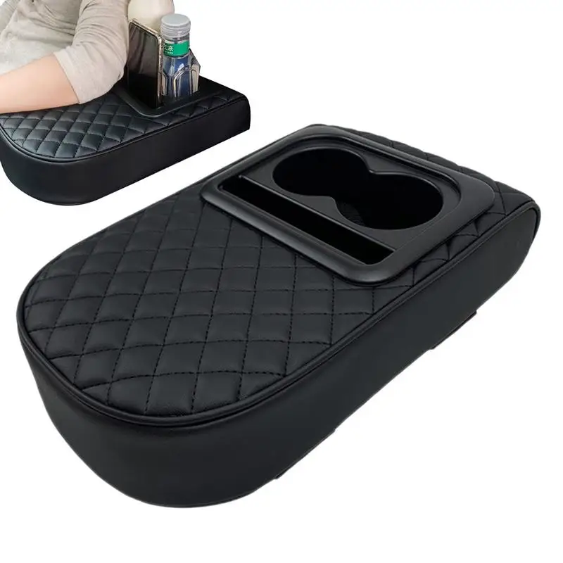 

Car Arm Rest Console Auto Armrest Elbow Cushion Car Armrest Storage Box With Cup Holder Design Multifunctional Central pad