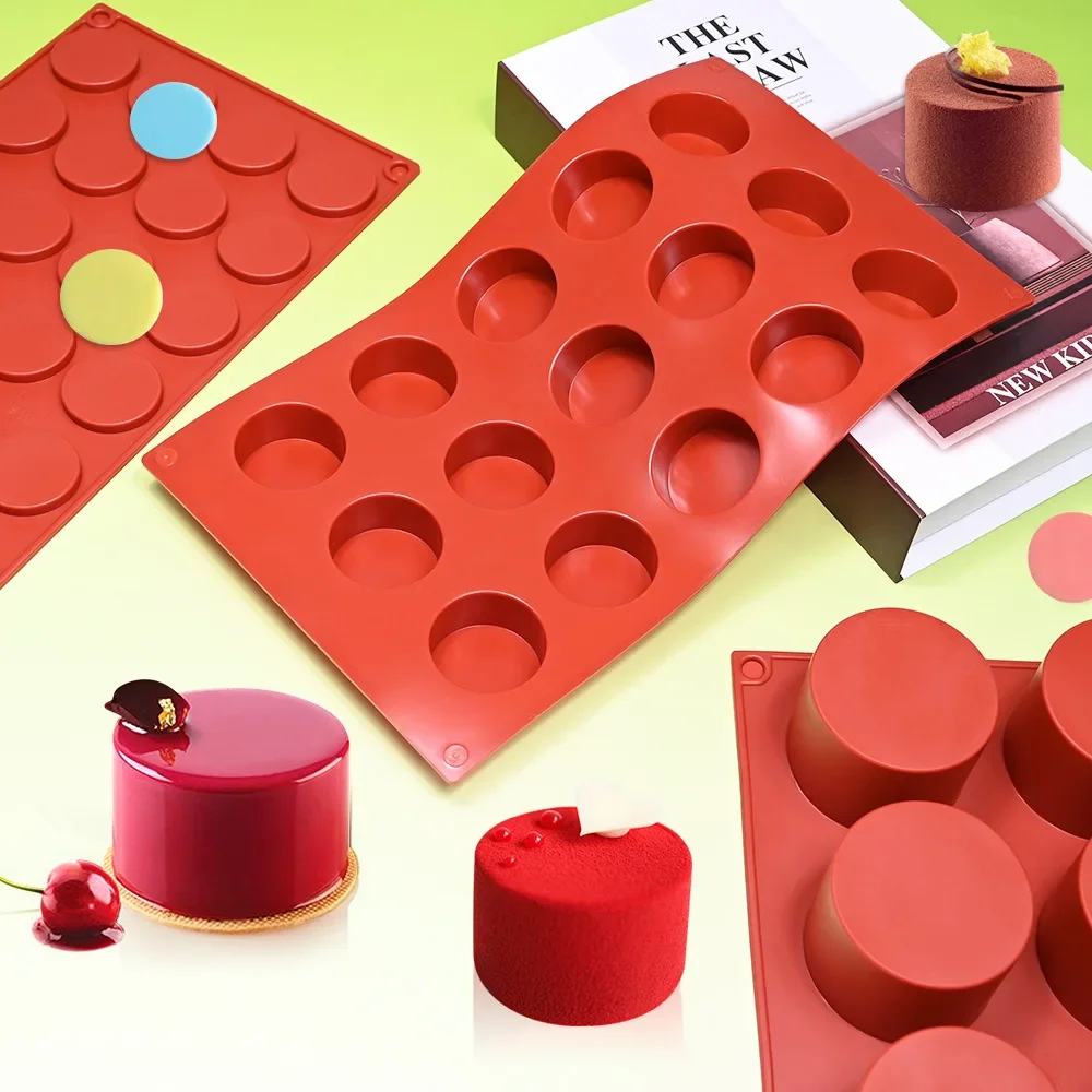 Cylinder Silicone Mold for Soap, Jelly, Pudding, Resin, and Chocolate Treats
