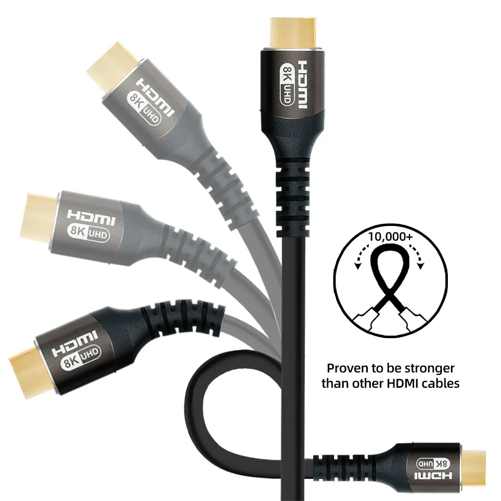 8K HDMI 2.1 Cable 48Gpbs HDMI Splitter 8K/60HZ 4K/120HZ For Xiaomi Laptop TV Box Projector Monitor PS5 Sync Box eARC Dolby hdmi cable hdmi splitter converter