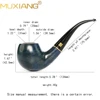 brair  wood tobacco pipe Classic curved handle pipe Hand-carved design Rainbow series pipe 9mm pipe channel Solid wood pipe gift 3
