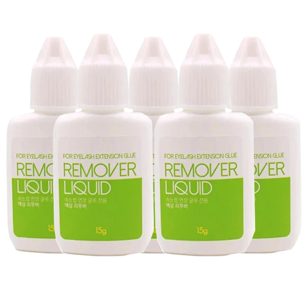 Korea Remover Liquid for Eyelash Extensions Glue Clear Gel Cleaner False Lash Removal Liquid 15g