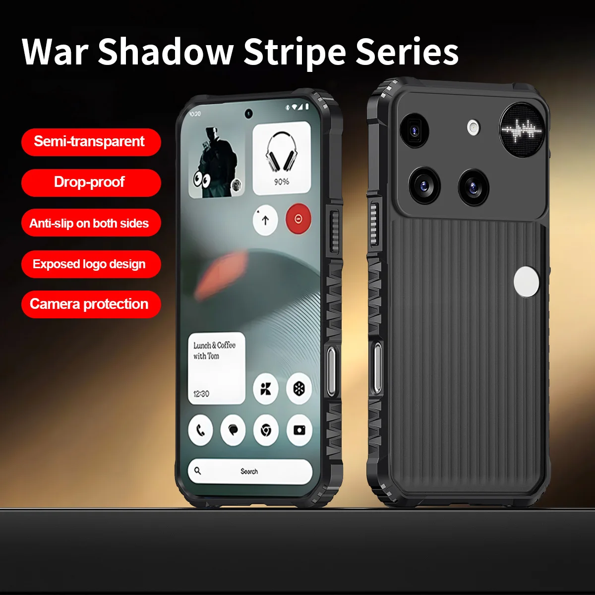 Enhanced Shockproof Armor Phone Case - Hard Back Protective Cover