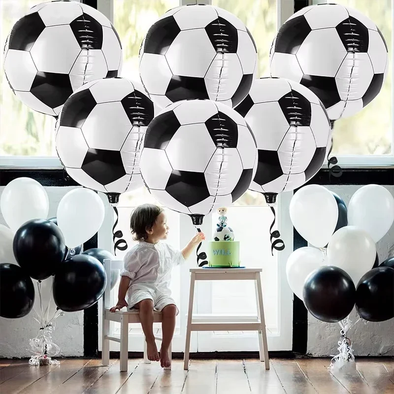 2/4/6Pcs 22 Inch 4D Soccer Balloons Football Sport Boy Birthday Party Supplies For Kids Baby Shower Birthday Party Decorations